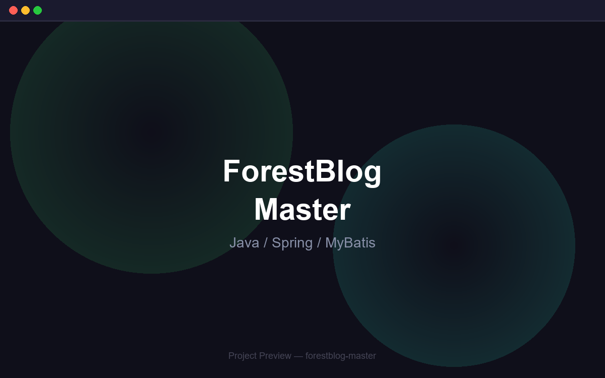 forestblog-master screenshot 1